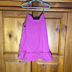 GAP Kids Pink Tank Top Ruffled